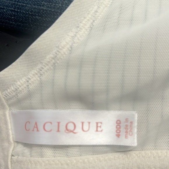 CACIQUE Striped Black and Cream Bra - Picture 4 of 7